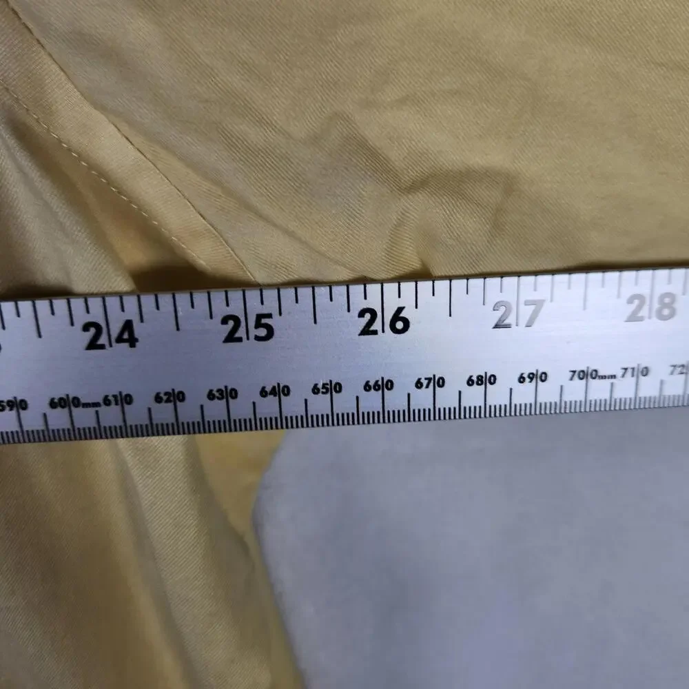Banana Republic XXL Dress Shirt Yellow Classic Fit Non Iron 18–18.5 Button Front